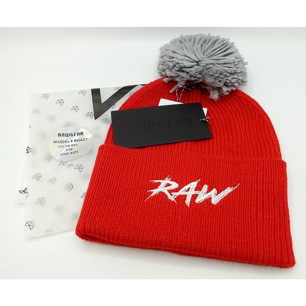 Genuine RAWGEAR Raw Beanie Hat Embroidered Logo
